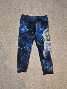 Eagle Rock WERKSHOP Astronaut Cat Galaxy Leggings – Size Large – Made in USA